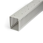 StarTech.com Open Slot Cable Management Raceway with Cover, 3"(75mm)W x 3-7/8"(10cm)H - 6.5ft(2m) length - 1/4"(8mm) Slots, PVC Network Cord Hider/Wall Wire Duct, Max 240 Cables, UL Listed