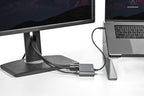 StarTech.com Dual-Monitor Thunderbolt Mini Dock, 4K 60Hz DisplayPort, Driverless Hub for Windows & Mac, Gigabit Ethernet, 1x USB-A (USB 5Gbps), 11in (28cm) Cable