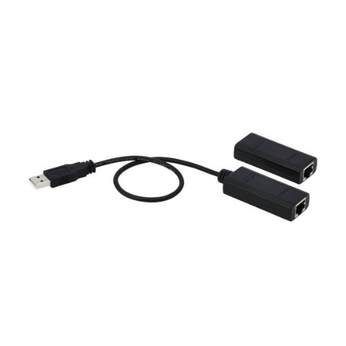 Tripp Lite B203-101-POC 1-Port USB over Cat5/Cat6 Extender Kit with Power over Cable - USB 2.0, Up to 164.04 ft. (50M), Black