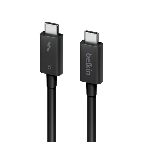 Belkin INZ005HQ1MBK Thunderbolt cable 1 m 120 Gbit/s Black