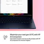 HP EliteBook X Flip G1i Next Gen AI PC Copilot+ PC Intel Core Ultra 7 256V Hybrid (2-in-1) 35.6 cm (14") Touchscreen WUXGA 16 GB LPDDR5x-SDRAM 512 GB SSD Wi-Fi 7 (802.11be) Windows 11 Pro Blue