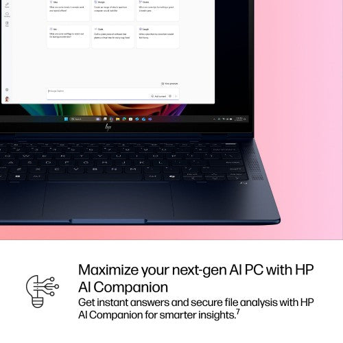 HP EliteBook X Flip G1i Next Gen AI PC Copilot+ PC Intel Core Ultra 7 256V Hybrid (2-in-1) 35.6 cm (14") Touchscreen WUXGA 16 GB LPDDR5x-SDRAM 512 GB SSD Wi-Fi 7 (802.11be) Windows 11 Pro Blue