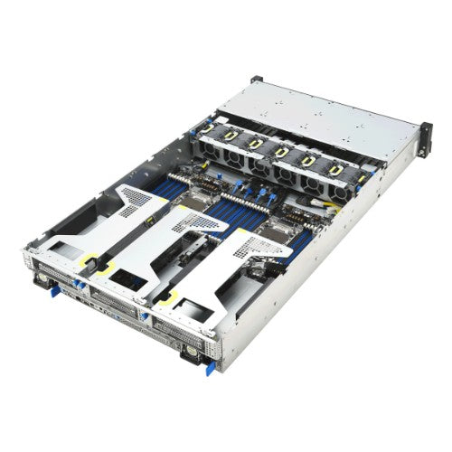 ASUS RS720-E12-RS8G Rack (2U) Black, Silver