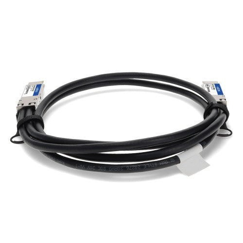 AddOn Networks QDD-400-CU0-5M-AO InfiniBand/fibre optic cable 0.5 m QSFP-DD DAC Black