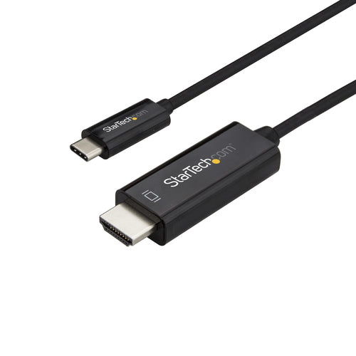 StarTech.com 10ft (3m) USB C to HDMI Cable - 4K 60Hz USB Type C to HDMI 2.0 Video Adapter Cable - Thunderbolt Compatible - Laptop to HDMI Monitor/Display - DP 1.2 Alt Mode HBR2 - Black