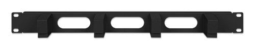 Intellinet 19" Cable Management Panel, 1U, 4 short plastic rings, Black