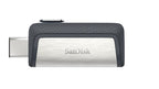SanDisk Ultra Dual Drive USB Type-C USB flash drive 128 GB USB Type-A / USB Type-C 3.2 Gen 1 (3.1 Gen 1) Black, Silver