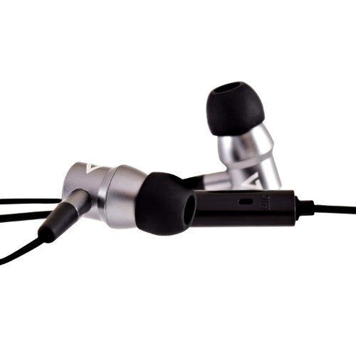 V7 3.5 mm Noise Isolating Stereo Earbuds with In-line Mic, iPad, iPhone, Mp3, iPod, iPad, Tablets, Smartphone, Laptop Computer, Chromebook, PC, Aluminum