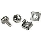 StarTech.com 20-Pack M5 12mm Screws, Square Hole Cage Nuts and Installation Tool, Hardware Mounting Kit for 19" or 10" Server Racks, Cabinets and Enclosures, Silver - TAA