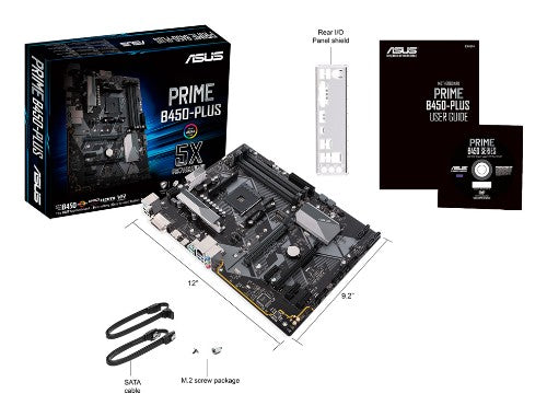 ASUS PRIME B450-PLUS AMD B450 Socket AM4 ATX