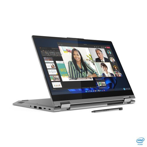 Lenovo ThinkBook 14s Yoga G3 IRU Intel® Core™ i5 i5-1335U Hybrid (2-in-1) 35.6 cm (14") Touchscreen Full HD 16 GB DDR4-SDRAM 256 GB SSD Wi-Fi 6 (802.11ax) Windows 11 Pro UK English Grey