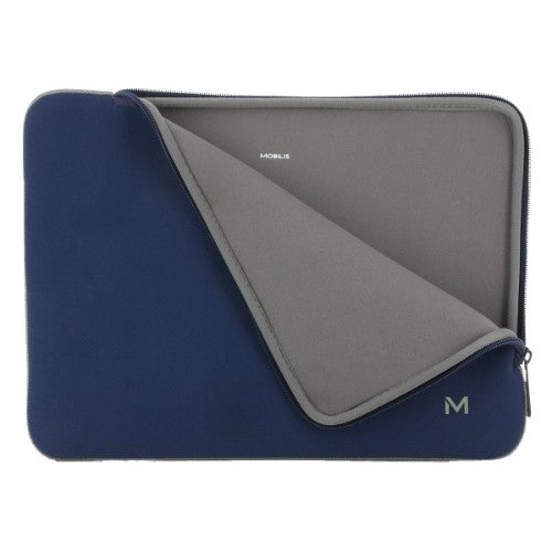 Mobilis 049022 laptop case 40.6 cm (16") Sleeve case Grey, Navy
