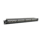 Tripp Lite N252-024-6A-SH 24-Port Cat6a Shielded Patch Panel - 10 Gbps, STP, 110 Punch Down, RJ45, 1U, TAA