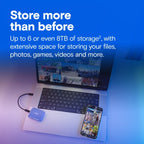 Crucial X10 2 TB USB Type-C USB 3.2 Gen 2x2 Blue