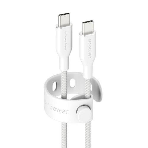 PanzerGlass empower by ® Racing 60W USB-C to USB-C Cable | USB 2.0 | 1.2M | Silver White
