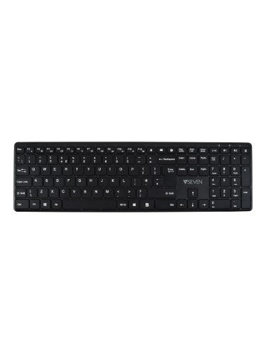 V7 Bluetooth Keyboard KW550UKBT 2.4GHZ Dual Mode, English QWERTY - Black