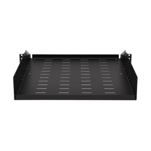 Tripp Lite SRSHELF2PUNIV SmartRack Universal-Mount Steel Rack Shelf - 2U, Vented, 21.7 in. Deep, Holds up to 100 lb. (45 kg)