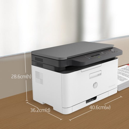 HP Laser 178nw Wireless Multifunction Color Printer, Copier, Scanner; Duplex