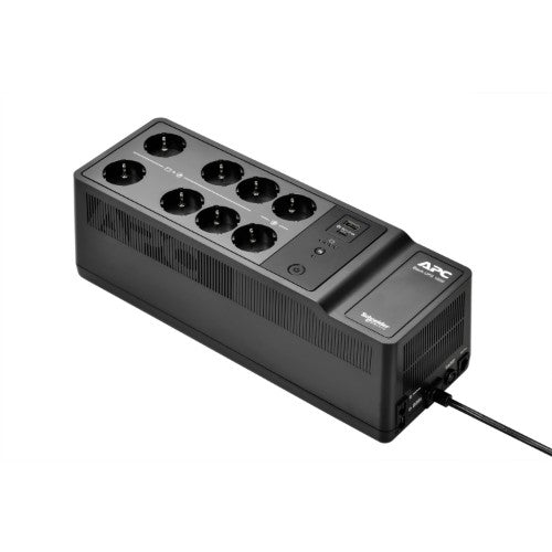 APC Back-UPS, 1050VA/600W Floor/Wall Mount, 230V, 8x UNEL outlets, USB Type A+C Port, User Replaceable Battery