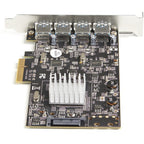 StarTech.com 4-Port USB PCIe Card - 10Gbps USB 3.2 Gen 2 Type-A PCI Express Expansion Card with 2 Controllers - 4x USB-A - USB PCIe Add-On Adapter Card - Windows/Mac/Linux