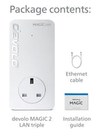 Devolo 8504 PowerLine network adapter 2400 Mbit/s Ethernet LAN White 1 pc(s)