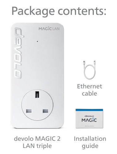 Devolo 8504 PowerLine network adapter 2400 Mbit/s Ethernet LAN White 1 pc(s)