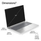HP ProBook 4 G2i 16 AI PC Intel Core 5 320 Laptop 40.6 cm (16") WUXGA 16 GB DDR5-SDRAM 512 GB SSD Wi-Fi 6E (802.11ax) Windows 11 Pro Silver