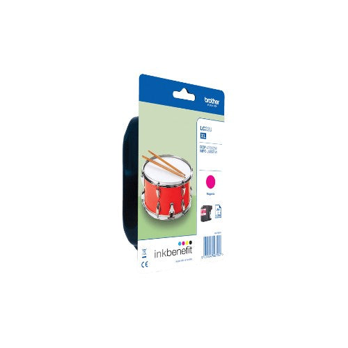 Brother LC-22UMBP Ink cartridge magenta Blister, 1.2K pages ISO/IEC 19752 for Brother DCP-J 785