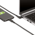 StarTech.com 1.6ft (50cm) USB-C Cable, Right-Angled, USB 10Gbps, 100W (5A) Power Delivery, 8K 60Hz / 4K 144Hz DP Alt Mode, Rugged USB C Cord - Thunderbolt Compatible