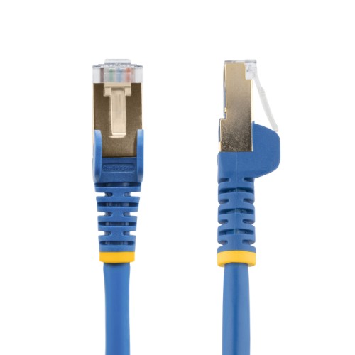 StarTech.com 0.50m CAT6a Ethernet Cable - 10 Gigabit Shielded Snagless RJ45 100W PoE Patch Cord - 10GbE STP Network Cable w/Strain Relief - Blue Individually Tested/Wiring is UL Certified/TIA