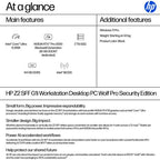 HP Z2 SFF G1i Wolf Pro Security Edition Intel Core Ultra 9 285K 64 GB DDR5-SDRAM 2 TB SSD NVIDIA RTX Pro 2000 Blackwell Windows 11 Pro Workstation AI Workstation, AI PC Black
