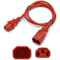 AddOn Networks ADDC132C1418AWG4FTRD power cable Red 1.22 m C13 coupler C14 coupler