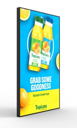 Allsee Technologies UHB55HD9 Signage Display Digital A-board 139.7 cm (55") LED Wi-Fi 3500 cd/m² Full HD Black Built-in processor Android 7.1 24/7