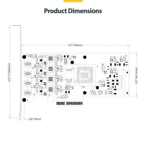 StarTech.com 4-Port USB Type-C PCIe Card, USB 3.2 10Gbps, USB-C PCI Express Expansion Card, 4x Independent USB Controllers, Windows/Linux/macOS, TAA-Compliant