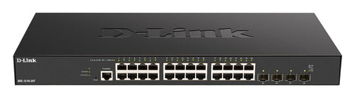 D-Link 24-port 10GBASE-T + 4-port 10/25G SFP28 Smart Managed Switch