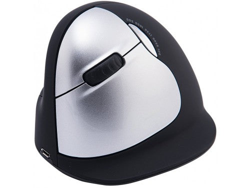 R-Go Tools Ergonomic mouse R-Go HE Break with break software, large (hand size &ge; 185 mm), left-handed, Bluetooth, black