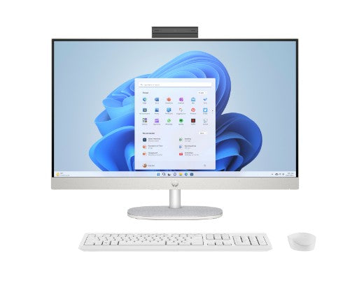 HP All-in-One 27-cr0000na AMD Ryzen™ 7 7730U 68.6 cm (27") 1920 x 1080 pixels All-in-One PC 16 GB DDR4-SDRAM 512 GB SSD Windows 11 Home Wi-Fi 6 (802.11ax) White