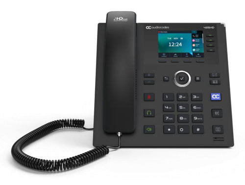 AudioCodes Teams C435HD-R IP-Phone PoE GbE with an external power supply black