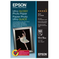 Epson Ultra Glossy Photo Paper - 10x15cm - 50 Sheets