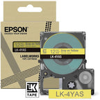 Epson C53S672104/LK-4YAS DirectLabel-etikettes gray on yellow 12mm x 8m for Epson LabelWorks LW-C 410/610