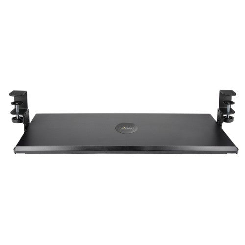 StarTech.com Under-Desk Keyboard Tray, Clamp-on Ergonomic Keyboard Holder, Up to 12kg (26.5lb), Sliding Keyboard and Mouse Drawer with C-Clamps, Height Adjustable Keyboard Tray (3.9/4.7/5.5 in) - TAA