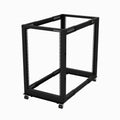 StarTech.com 18U 4-Post Server Rack, 19in Open Frame Rack with 40in (101cm) Mounting Depth and 1200lb (544kg) Weight Capacity, Mobile or Floor Mount IT Rack