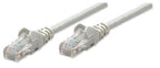 Intellinet Network Patch Cable, Cat5e, 1.5m, Grey, CCA, U/UTP, PVC, RJ45, Gold Plated Contacts, Snagless, Booted, Lifetime Warranty