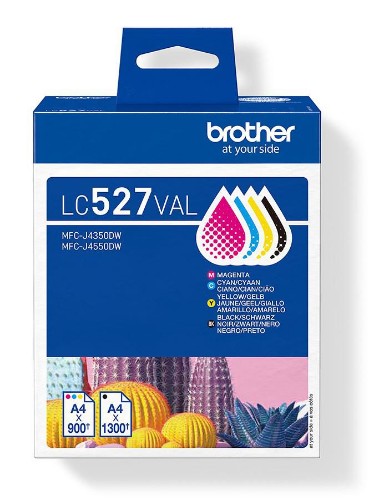 Brother LC-527VAL Ink cartridge multi pack Bk,C,M,Y 1200pg + 3x900 pg Pack=4 for Brother MFC-J 4350/6560/6975