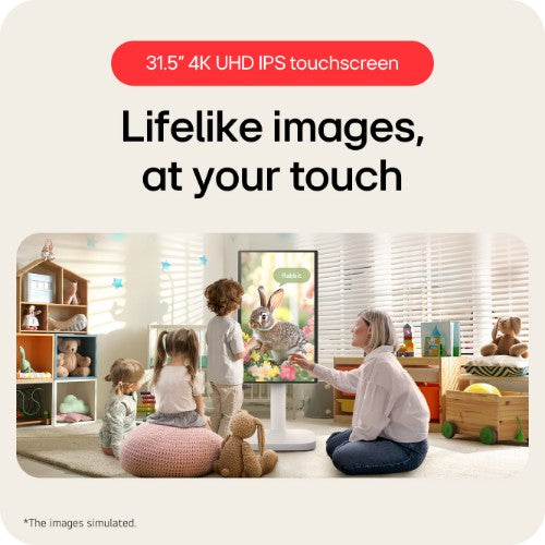 LG 32U889SA-W computer monitor 80 cm (31.5") 3840 x 2160 pixels 4K Ultra HD LCD Touchscreen White