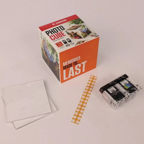 Canon 5225B018/PG-540+CL-541 Printhead cartridge multi pack black / color Cube white orange + Photopaper PP-201 13x13cm 40 sheet 180pg+180pg Pack=2 for Canon Pixma MG 2150/MX 370