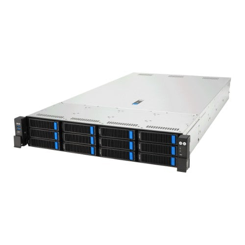 ASUS RS720A-E13-RS12U Socket SP5 Rack (2U) Black, Silver