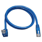 Tripp Lite N204-005-BL-UP Up-Angle Cat6 Gigabit Molded UTP Ethernet Cable (RJ45 Right-Angle Up M to RJ45 M), Blue, 5 ft. (1.52 m)