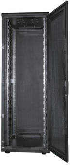 Intellinet 19" Server Cabinet - Free Standing, 36U, 600x1000mm (width x depth), Black, Flatpack, Max 1500kg, Multi-Point Door Lock, One Lock Per Side Panel, Usable Depth 123 to 773mm, IP20 rated, Rack, Steel