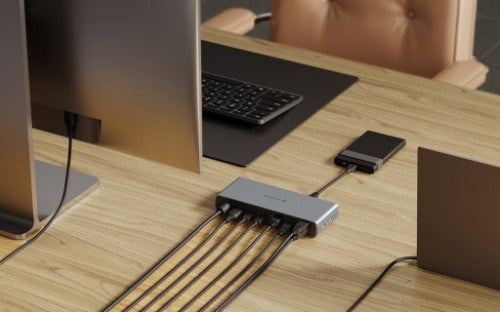 Targus HDTB4D-EU laptop dock/port replicator Docking Thunderbolt 4 Grey